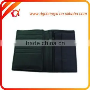High-end Men's Black PU Passport Wallets thumbnail-3