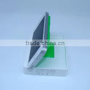 Unique Design 15w 5v 3.1a Dual Ports Usb Power Adapter With Stent For Phone Charging thumbnail-5