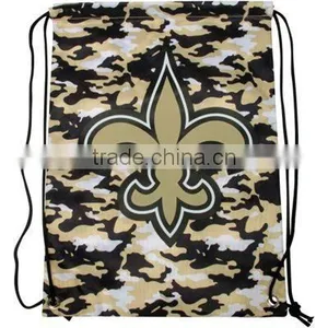Camo Drawstring Backpack thumbnail-1