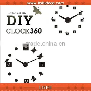 Creative Wall Clock With Butterfly and Bird thumbnail-1