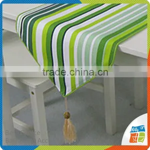 Strip Color Mixed Green Table Runner thumbnail-1