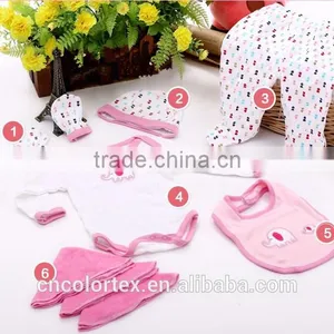 China Baby Clothing 8PCS Set Gift Box Romper Pants Hat Bib Towel thumbnail-2