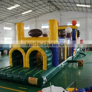 Hot Sale Giant Blue Inflatable Obstacle Course Toys for Kids and Adults for Commercial Use thumbnail-1