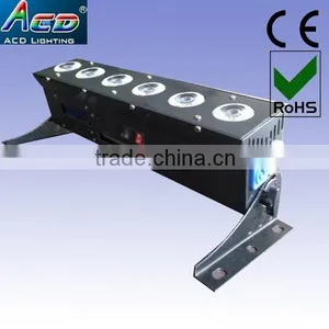 IR Remote Controlled Battery Operated Wireless Dmx512 6*6in1 Rgbwa+uv Wall Washer Led Light thumbnail-1