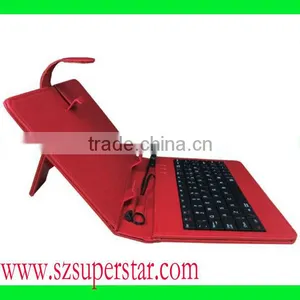 New Arrival Leather Case With Keyboard for Tablet pc thumbnail-1
