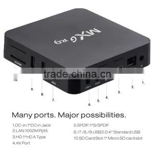 2016 New RK3229 hd Kodi 15.2 MXG 4K Smart Android 4.4 TV Box MXG R9 Smart TV BOX thumbnail-2