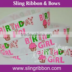 2014 New Arrival Baby Girls Ribbon With Prined Ribbon thumbnail-1