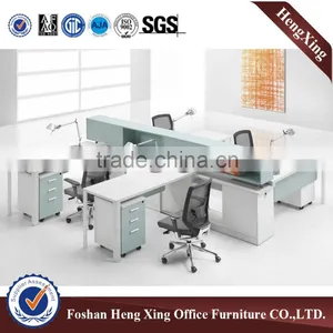 Aluminum Frame Design Workstation 2 Person Wooden Office Cubicle (HX-PT630) thumbnail-5
