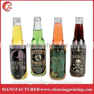 Halloween Party Decoration Supplies Prop Drink Bottle Water Labels Stickers thumbnail-1