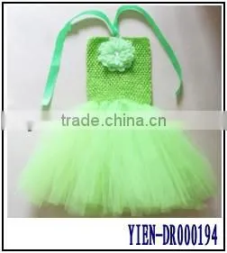 Halter Light Green Kid Ball Gown Dresses Sample Test Welcomed thumbnail-1