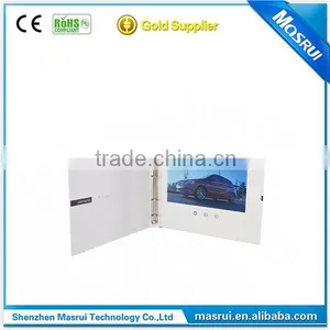Special Ring Binder Design 10.1 Inch Invitaion LCD Video Card OEM thumbnail-3