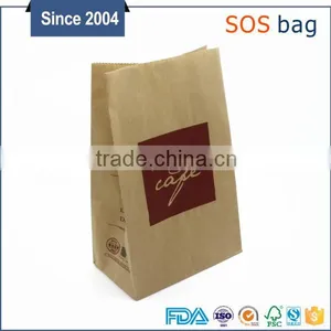 Oem Accepted Kraft Paper Coffee Bags,brown Bakery Food Craft Bag thumbnail-3