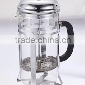 800ml / 4-cup Stainless Steel Glass Large French Press thumbnail-1