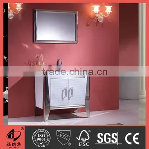 Stainless Steel Mirrored Bathroom Cabinet T-6608 thumbnail-1