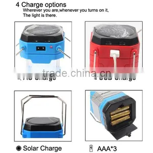 Solar Power Rechargeable LED Camping Lantern thumbnail-4