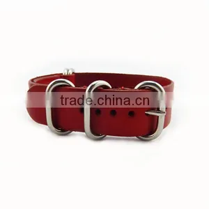 28cm Length Genuine Leather Nato Watch Strap,leather Watch Strap Wholesale thumbnail-1