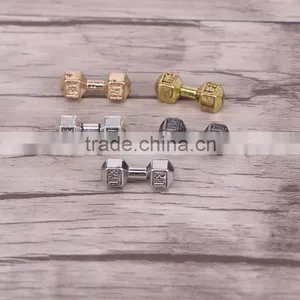 Material Alloy Fitness Gym Sport Motivation LIVE FIT Dumbbell Bead Charm Dumbbells Gym thumbnail-1