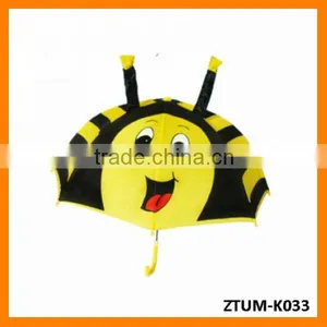 Automatic Whistle Ears Cute Bee Children Umbrella thumbnail-1