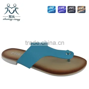 China Shoe Factory Hot Sale Slipper Flip Flop for Lady Women thumbnail-2