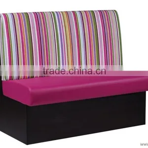 Cutomize Restaurant Booth pu Leather Sofa Seat Wood Frame Booths for Sale thumbnail-1
