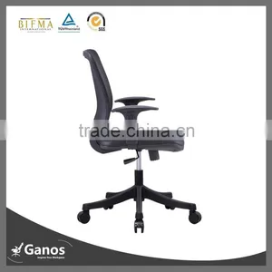 Black Mesh Ergonomic Staff Swivel Chair thumbnail-1