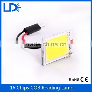 Promotion Cob Led Panel Lamp With Dome Festoon BA9S 3Adapter Car Auto Interior Reading Map Lamp thumbnail-2