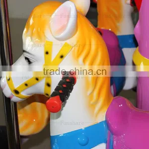 Funshare 2015 Cute Mini Fairground Rides Small Carousel For Sale Merry Go Round Carousel Machine thumbnail-4