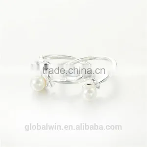 Silver Pearl Animal Dolphine 925 Sterling Silver Rings Jewelry thumbnail-4