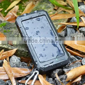 2016 New IP68 Waterproof 10000mah Mobile Solar Charger Power Bank With Led Light thumbnail-1