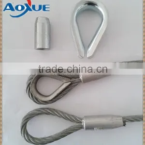 Lifting Wire Rope Thimble, Cable Wire Protected Heart Shape Ring thumbnail-1