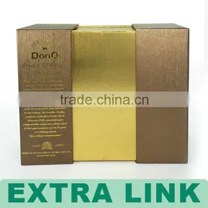Luxury Cardboard Style Wine Bottle Pack Box,Wholesale Cardboard Wine Boxes,Packaging Boxes Custom Logo thumbnail-3