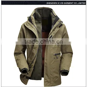 High Quality Double Zipper Winter Windproof Jacket thumbnail-4