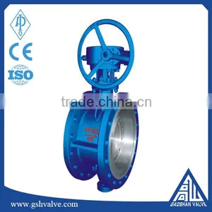 Steel Triple Offset Flanged Butterfly Valve With Gearbox thumbnail-1