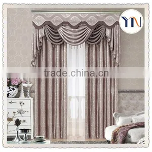 Luxury Style Fashion 3 Pass Flocked Blackout Curtain Fabric thumbnail-1