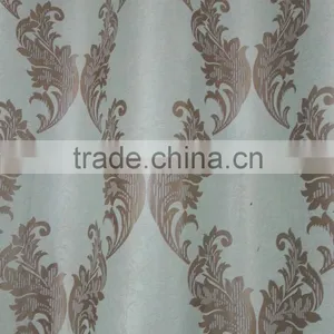 Customized Window Curtain Fabric, Jacquard Fabirc 008 Fire Retardant Blackout Fabric for Bedroom thumbnail-1