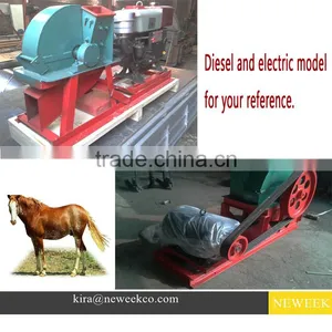 NEWEEK 4 Blades Diesel Engine Log Tree Branch Wood Shaving Machine for Animal Bedding thumbnail-2