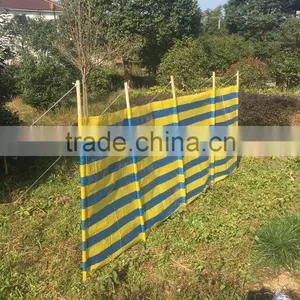 FD - 1622 Cheap PE and Wood Poles Beach Wind Screen thumbnail-2