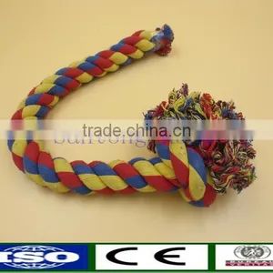Hot Sale Fashion Dog Puppy Pet Cotton Braided Bone Rope Chew Knot Toy Brand New thumbnail-3