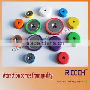 Colorful High Quality Strong Wall Mount Round Base Magnet thumbnail-1