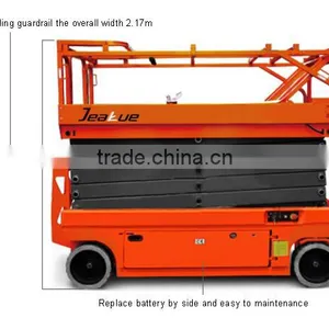 11m 12m Full Electric Sicssor Elevated Work Platform thumbnail-4