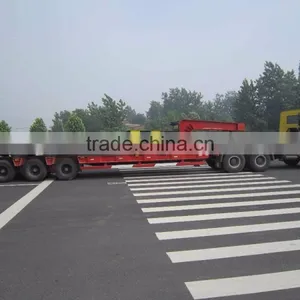 60 Tons 3 Axle Semi-Trailer Lowbed Trailer for Sale thumbnail-2