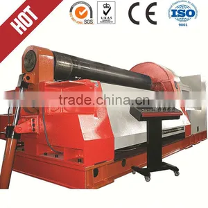 Rolling Seam Welding Machine,W11 Series Aluminium 3-roller Mechanical Asymmetrical SHEET Rolling and Bending Machine thumbnail-1