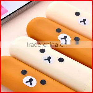 Portable Cartoon Rilakkuma Bear Mini ABS ToothBrush Box Case Traveling Toothbrush Storage Box Holder Toothvrush Covers thumbnail-3