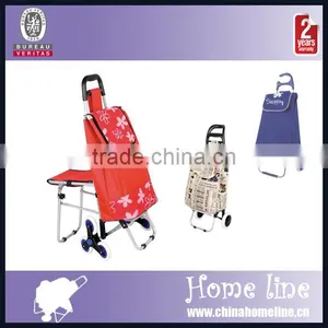 BAG00143 Six Wheel Stair Climbing Shopping Trolley Bag With Seat thumbnail-1