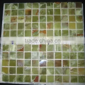 EXPORT QUALITY HOT SALE CHEAP PRICE DARK GREEN ONYX MOSAIC TILES COLLECTION thumbnail-6