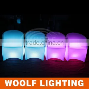 Well Molded Illuminated Hotel and Coffee Shop Used Latest LED Light Up Chair thumbnail-5
