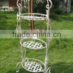 Nicely Light Weight Antique Classical Wrought Irons Antirust Metal Outdoor Decorative Garden Pots thumbnail-1