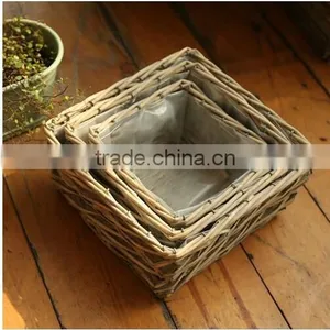 Garden Decoration Wicker Plant Basket Plant Pots Basket thumbnail-1