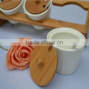 High Quality Wholesale Ceramic Spice Holder /spice Organizer Wholesale/3pcs Set Ceramic Spice Pots Whole Sale thumbnail-1