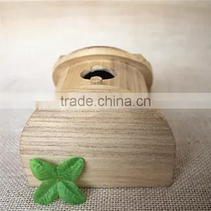 Dome Bird Nest Artificial Birds Nest Swing for Single Round Wood Window Wood Frame Windows thumbnail-5